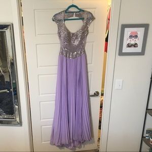 Jovani lilac formal gown
